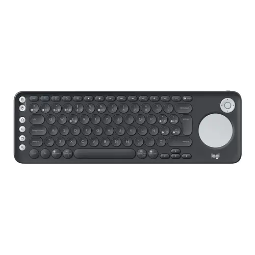 K600 TV - TV Keyboard with integrated touchpad and D-pad teclado RF Wireless + Bluetooth QWERTY Español Grafito, Blanco - Imagen 1
