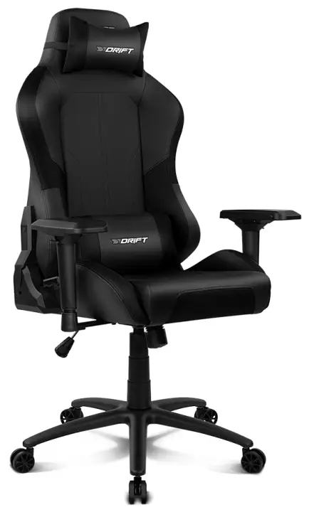 DR250 Silla para videojuegos de PC Asiento acolchado tapizado Neg..