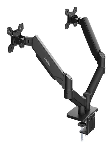Soporte de brazos neumáticos para dos monitores M02D - Imagen 2