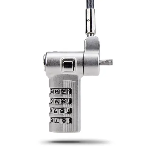 Cable Antirrobo Universal de Portátil de 2m - Candado de Seguridad para Portátil - Serializado - con Clave de Combinación - Compatible con Noble Wedge&reg /Nano/K-Slot - TAA - Imagen 4