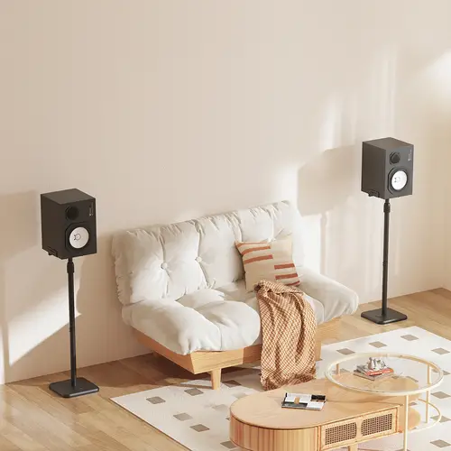 Soporte Universal De Suelo Giratorio E Inclinable Para Altavoces, Negro - Imagen 4