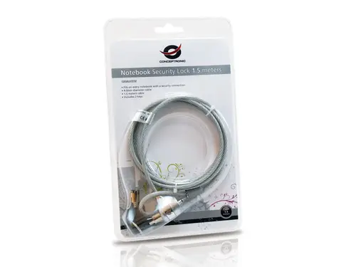 CNBSLOCK15 cable antirrobo Plata 1,5 m - Imagen 4