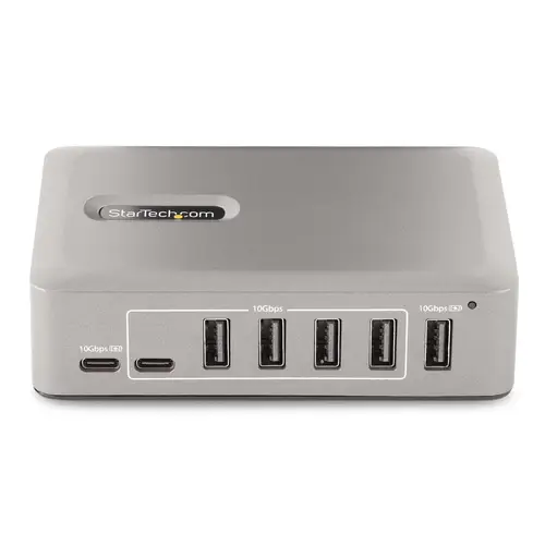 Hub Concentrador USB-C de 10 Puertos - 8x USB-A/2x USB-C - con Fuente de 65W - USB 3.1 10Gbps - Ladrón USB Tipo C con Certificación USB-IF - Multiplicador USB C - Imagen 3