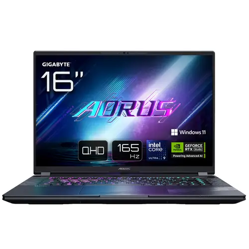 AORUS ELITE 16 BWH Portátil Gaming - 16,0, 165Hz WQXGA, Intel Ultra 9 275HX, NVIDIA RTX 5070, 32GB DDR5 5600MHz, 1TB Gen4 SSD, Win 11 Home, Garantía de 2 años, Dolby Atmos, ELITE 16 BWHC3ESC64SH - Imagen 1