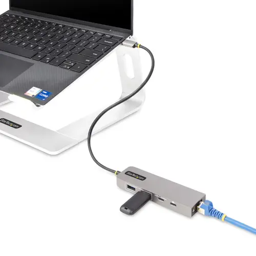 Hub USB-C de 3 Puertos con Red Ethernet de 2,5Gbps y Entrega de Alimentación PD de 100W de Paso - USB 3.2 10Gbps - Ladrón de 2 Puertos USB-A - 1 Puerto USB Tipo C - Imagen 6