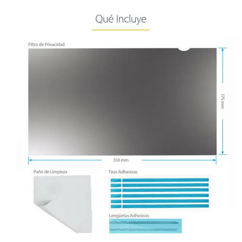 Filtro de Privacidad para Portátil de 14in - Filtro para Monitor para Pantalla Ancha 16:9 - Protector de Pantalla - Reducción de Luz Azul del 51% - Mate/Brillante - Imagen 15
