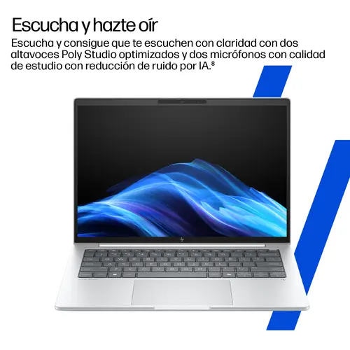 EliteBook 8 G1i 16 inch Notebook Next Gen AI PC Copilot+ PC Intel Core Ultra 5 236V Portátil 40,6 cm (16") WUXGA 16 GB LPDDR5x-SDRAM 512 GB SSD Wi-Fi 7 (802.11be) Windows 11 Pro Plata - Imagen 10