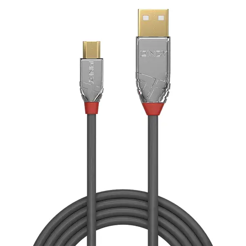 36654 cable USB USB 2.0 5 m USB A Micro-USB B Gris - Imagen 2