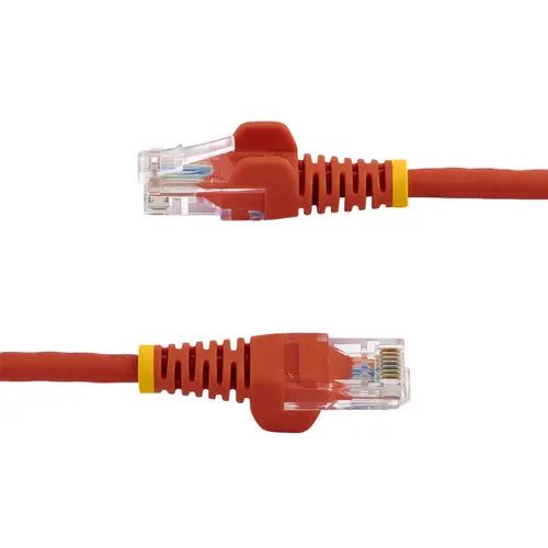 Cable de Red de 0,5m Rojo Cat5e Ethernet RJ45 sin Enganches - Imagen 3
