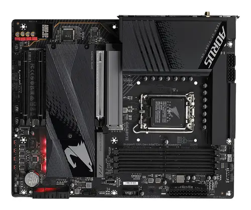 Z790 AORUS ELITE AX Placa base - Soporta CPUs Intel Core de 14ª generación, 16*+2+1 fases de VRM digital, hasta 7600MHz DDR5 (OC), 4xPCIe 4.0 M.2, Wi-Fi 6E, LAN de 2.5GbE, USB 3.2 Gen 2x2 - Imagen 5