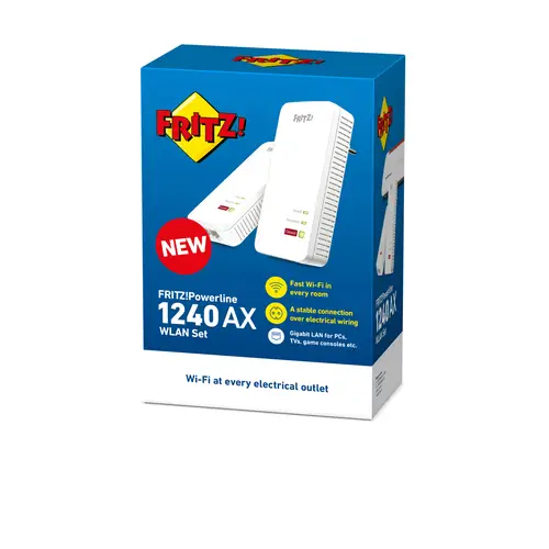 FRITZ!Powerline 1240 AX WLAN Set - Imagen 3