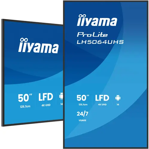 LH7564UHS-B1AG pantalla de señalización Pantalla plana para señalización digital 190,5 cm (75") Wifi 500 cd / m² 4K Ultra HD Negro Android 24/7 - Imagen 5