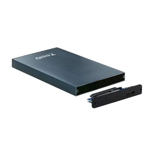 TQE-2527PB caja para disco duro externo Caja de disco duro (HDD) Negro, Marina 2.5" - Imagen 3