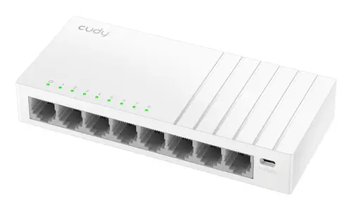 8-Port Gigabit Switch with USB-C Power Input, GS108U 2.0 No administrado Gigabit Ethernet (10/100/1000) Blanco - Imagen 2