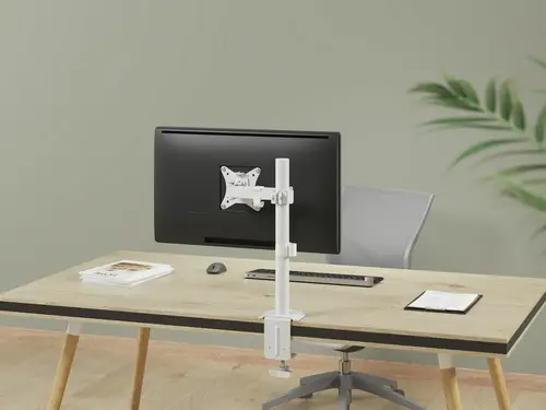 Soporte de escritorio articulado para monitor de 17«-32», blanco - Imagen 8
