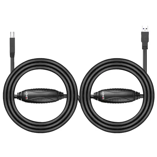 43098 cable USB USB 3.2 Gen 1 (3.1 Gen 1) 10 m USB A USB B Negro - Imagen 2