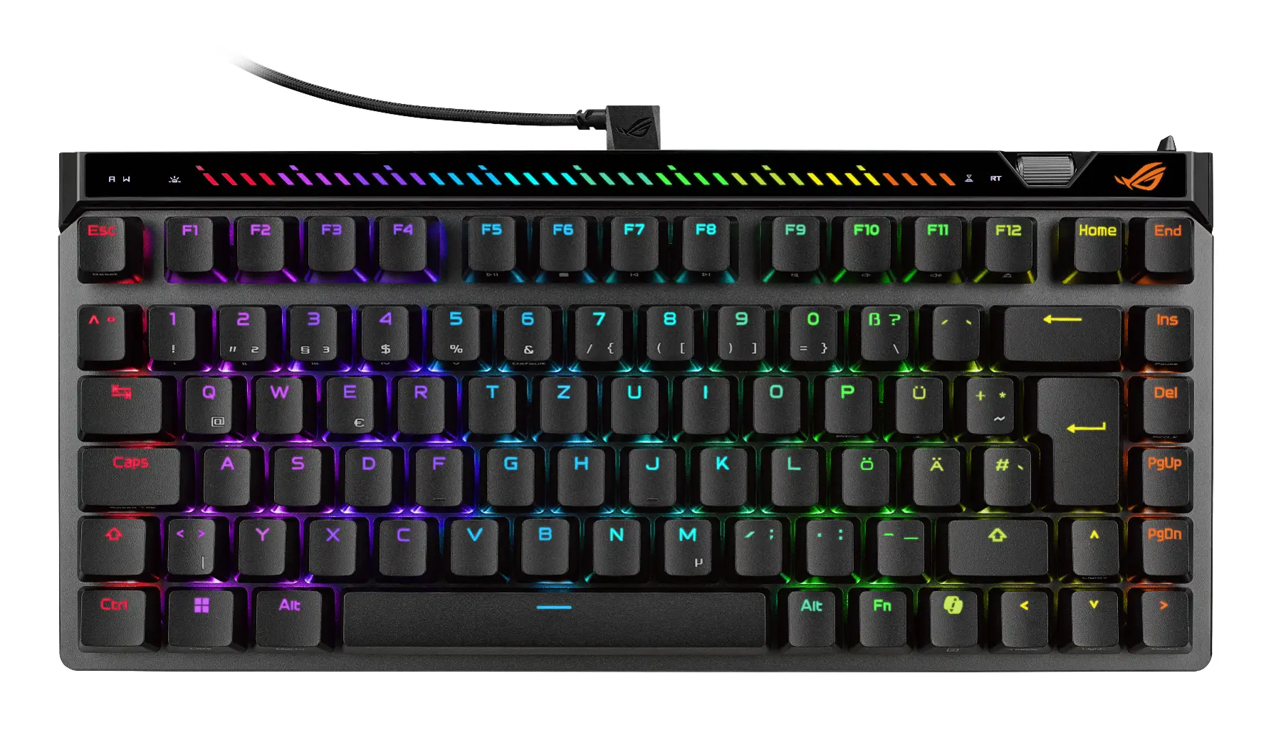 ROG Falchion Ace 75 HE teclado Juego USB Negro