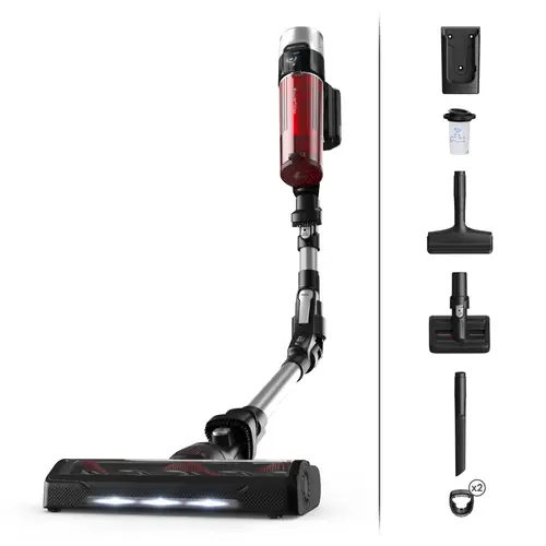 RH2077 2-in-1 stick vacuum Batería Secar Sin bolsa 0,4 L 250 W Negro, Rojo - Imagen 1