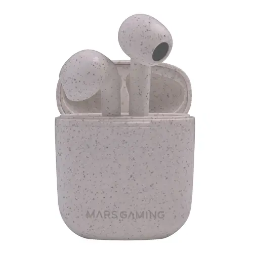 MHI-ECO, Auriculares Inalámbricos TWS Ecológicos, Bluetooth 5.1, Micrófono, Material Orgánico Wheat Straw - Imagen 3
