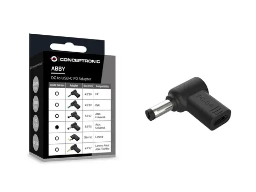 ABBY15PC04 accesorio para portatil Clavija de adaptador de corriente para ordenador portátil - Imagen 2