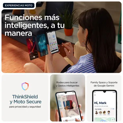 moto g06 power 17,5 cm (6.88") SIM doble Android 15 4G USB Tipo C 4 GB 256 GB 7000 mAh Azul - Imagen 18