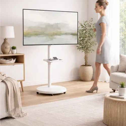 Ewent SOPORTE DE SUELO CON RUEDAS PARA EXHIBICION 17 A 43 - Imagen 4