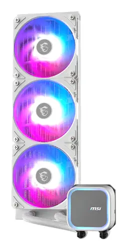 MAG Coreliquid A13 360 WHITE Placa base, Procesador Sistema de refrigeración líquida todo en uno 12 cm Blanco 1 pieza(s) - Imagen 2