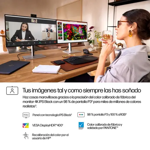 Monitor de videoconferencia 4K Pro de la serie 7 de 27 pulgadas: 727pm - Imagen 8