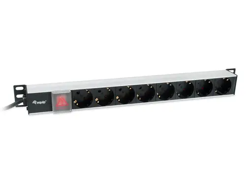 333308 unidad de distribución de energía (PDU) 8 salidas AC 1U Negro, Plata - Imagen 1