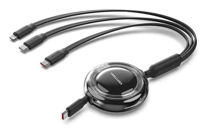 TRKBBE cable USB USB 2.0 1,1 m USB C USB C/Lightning 100 W Negro