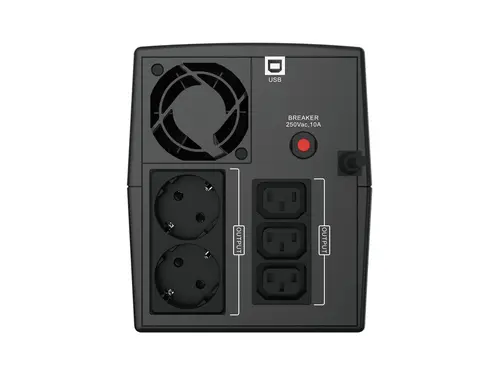 ZEUS04EM sistema de alimentación ininterrumpida (UPS) Línea interactiva 2,2 kVA 1320 W 5 salidas AC - Imagen 4