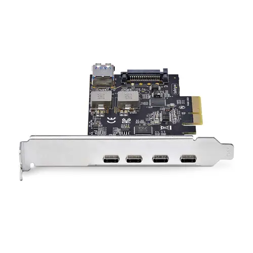 Tarjeta PCIe de 5 Puertos USB de 10Gbps 4x USB-C / 1x USB-A - Hub Concentrador Interno USB 3.2 de 10Gbps - Tarjeta PCI Express 4 Puertos USB Tipo C 1 Puerto USB-A - Windows/Mac/Linux - Imagen 3