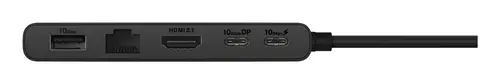 Dual 4K USB-C Dock DC201 Alámbrico USB 3.2 Gen 2 (3.1 Gen 2) Type-C Negro - Imagen 4