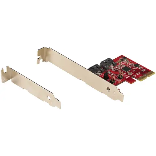Tarjeta PCIe SATA - Tarjeta PCI Express Controladora de 2 Puertos SATA de 6Gbps - Perfil Completo o Bajo - Adaptador PCI Express a SATA - SATA RAID ASM1062R - Imagen 9