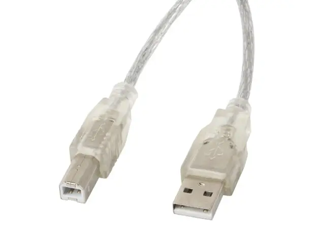 CA-USBA-12CC-0018-TR cable USB USB 2.0 1,8 m USB B Transparente