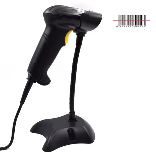 EW3400 lector de código de barras Lector de códigos de barras portátil 1D Laser Negro - Imagen 3