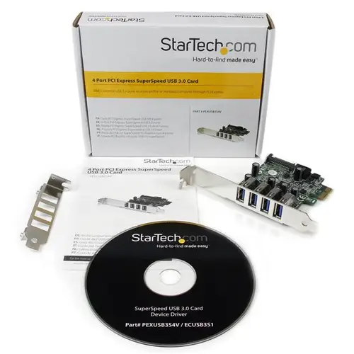 Tarjeta Adaptador PCI Express PCI-E USB 3.0 con UASP de 4 Puertos - Alimentación SATA - Imagen 5
