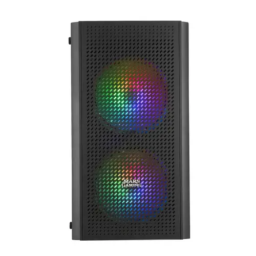 MC300 Negro, Caja PC Micro ATX, Cristal Templado, Frontal MESH, 3xVentilador FRGB - Imagen 3