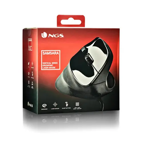SAMSARA ratón Universal mano derecha USB tipo A Laser 3200 DPI - Imagen 6