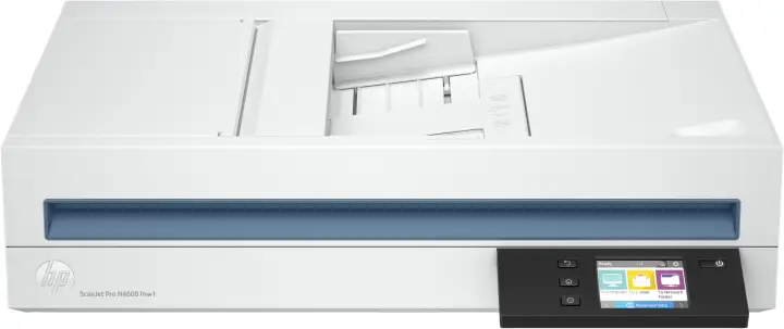 Scanjet Pro N4600 fnw1 Escáner de superficie plana y alimentador automático de documentos (ADF) 1200 x 1200 DPI A5 Blanco