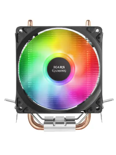 MCPUARGB, Disipador CPU RGB, 2 Heatpipes HCT, TDP 130W, Silencioso, PWM - Imagen 3