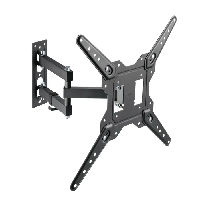 Soporte Eco Giratorio, Inclinable Para Monitor/TV 30kg (3 Pivotes) De 23-55, Negro