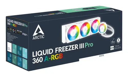 Liquid Freezer III Pro 360 A-RGB (White) Procesador Kit de refrigeración líquida 12 cm Blanco 1 pieza(s) - Imagen 6