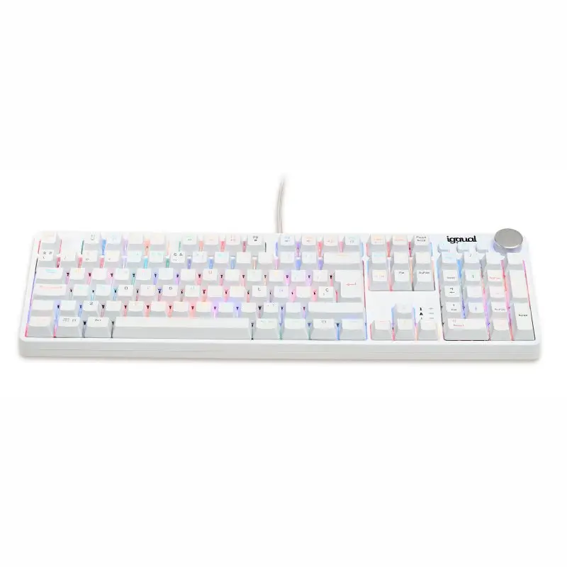 Teclado gaming mecánico PEARL RGB blanco