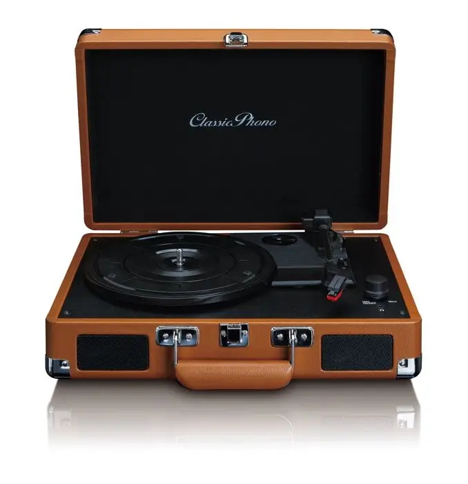 TT-10 Tocadiscos de tracción por correa Negro, Marrón, Acero in..
