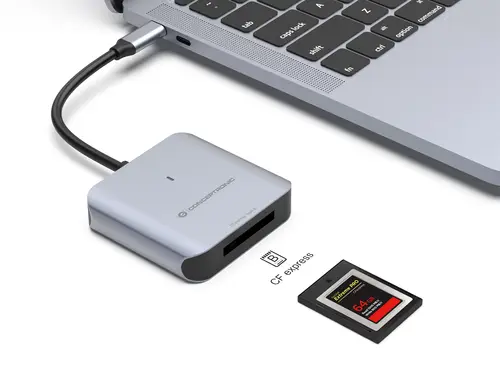 BIAN08G lector de tarjeta USB 3.2 Gen 2 Type-C Gris - Imagen 3