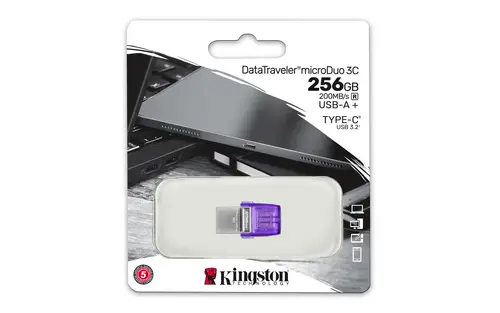 DataTraveler 256GB microDuo 3C 200MB/s dual USB-A + USB-C - Imagen 5