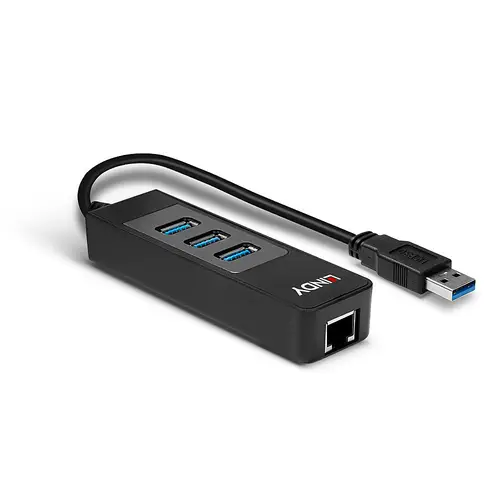 43176 hub de interfaz USB 3.2 Gen 1 (3.1 Gen 1) Type-A 5000 Mbit/s Negro - Imagen 3