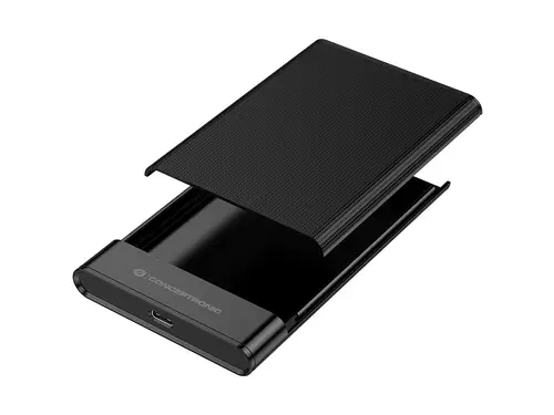 DANTE06B caja para disco duro externo Carcasa de disco duro/SSD Negro 2.5" - Imagen 2