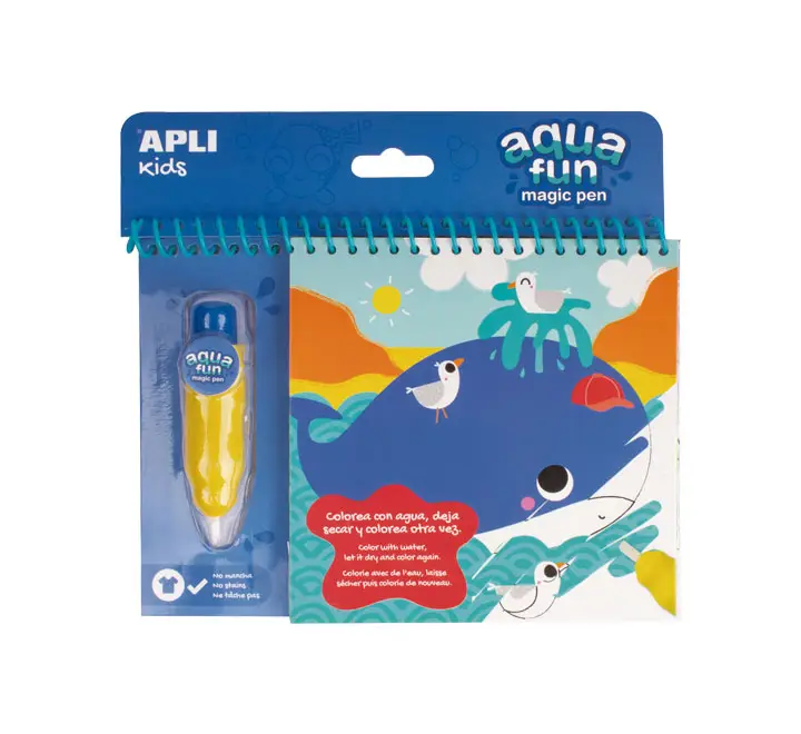 SET BLOC 6H+PINCEL APLI AQUA FUN MARINO 17148